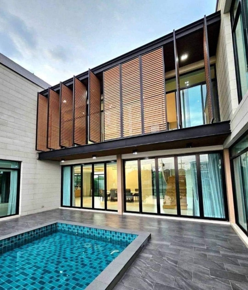 บ้านหรูสไตล์ nordic | บ้านเดี่ยว 2 ชั้น 3 ห้องนอน | 600 ตร.ว. | บ้านเลขที่ 99 | พร้อมสระว่ายน้ำตัว L | ใกล้ fashon island, รพ.เสรีรักษ์, ม.ปัญญา – รูปที่ 2