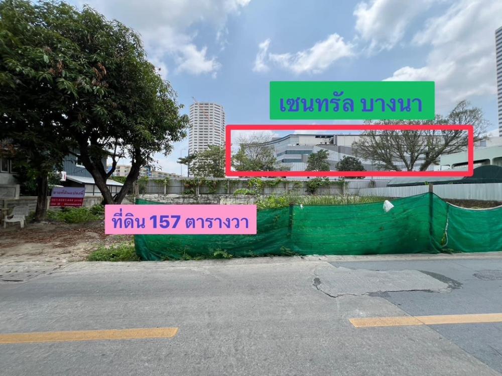 ขายที่ดิน 157 ตารางวา หลัง เซนทรัล บางนา, ผังสีแดง, ทำเลพาณิชยกรรม ขายที่ดิน 157 ตารางวา หลัง เซนทรัล บางนา, ผังสีแดง, ทำเลพาณิชยกรรม