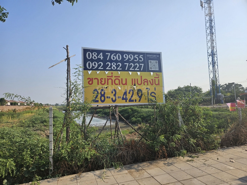ขายที่ดินเปล่า ทำเลทอง ใกล้ตลาดมารวย มหาวิทยาลัยเวสเทิร์น ติดถนนหทัยราษฎร์ No.00-LA-62050 – รูปที่ 4