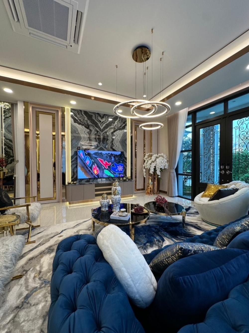 ✨For rent: Luxury Pool Villa Perfect masterpiece Krungthep Kreetha, 4 bedrooms, new house with furniture. ✨For rent: Luxury Pool Villa Perfect masterpiece Krungthep Kreetha, 4 bedrooms, new house with furniture.