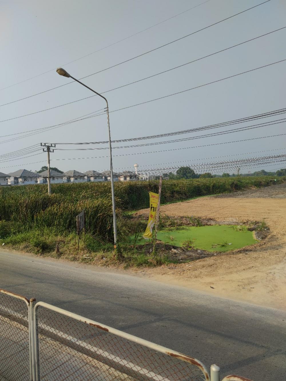 !!! Land for sale in Bang Pa-in, Ayutthaya, beautiful plot, convenient travel, width 52 meters, next to Highway 308 (Udomsorayuth Road). – รูปที่ 2