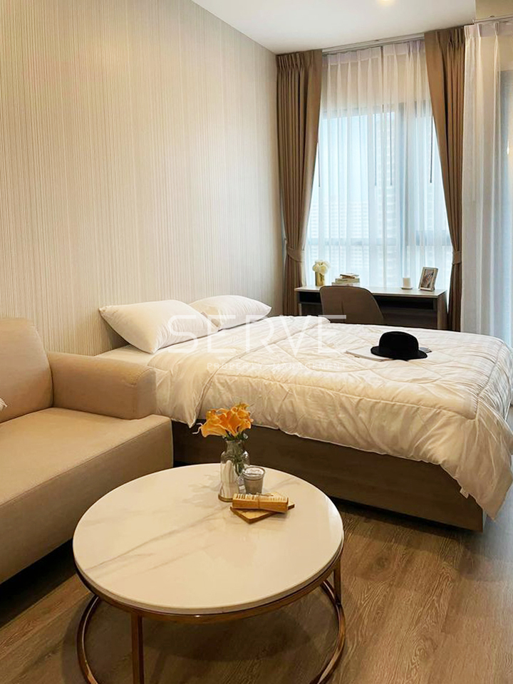 Studio with Partition High Fl. 15+ Good Location BTS ON Nut 650 m. & Big C, People Park at  KnightsBridge Prime Onnut Condo/ For Sale
