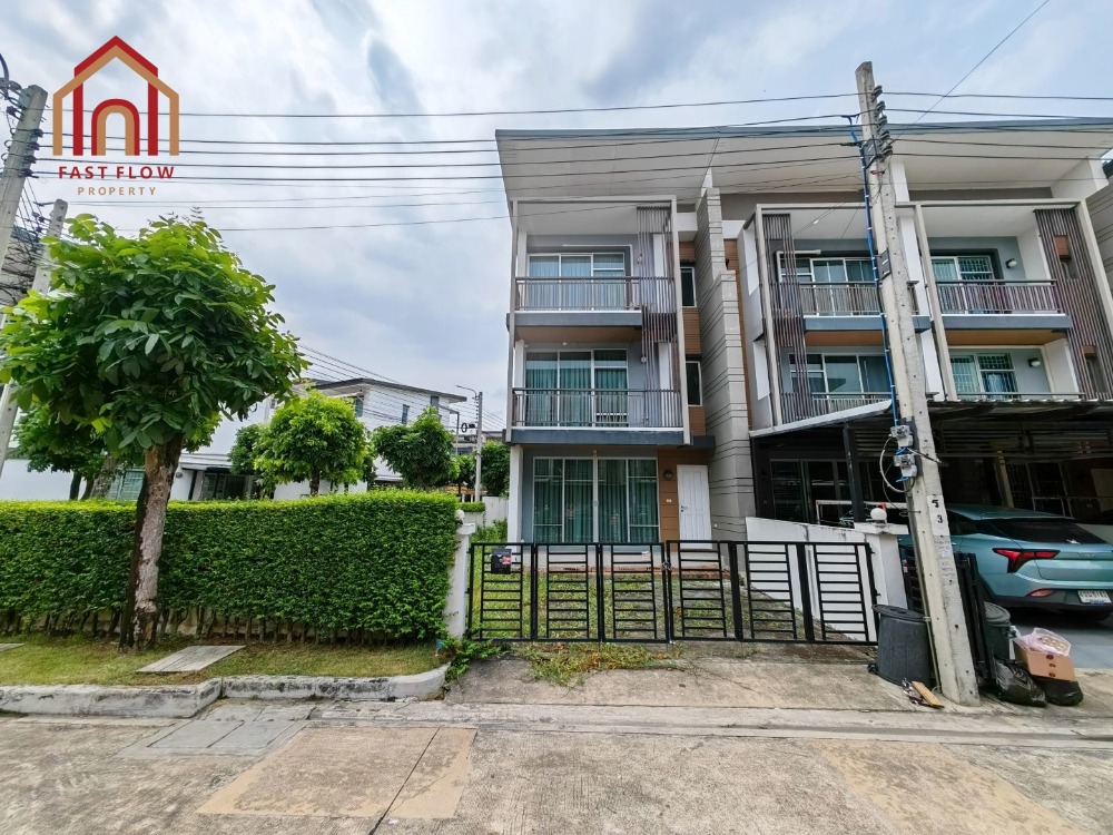 ขาย ให้เช่า ทาวน์โฮม 3 ชั้น หลังมุม ทาวน์ อเวนิว ไทม์ ซอยท่าข้าม 16 ติดถนนเมน ใกล้เซ็นทรัลพระราม 2 Town Avenue Time Thakham16 38.5 ตารางวา