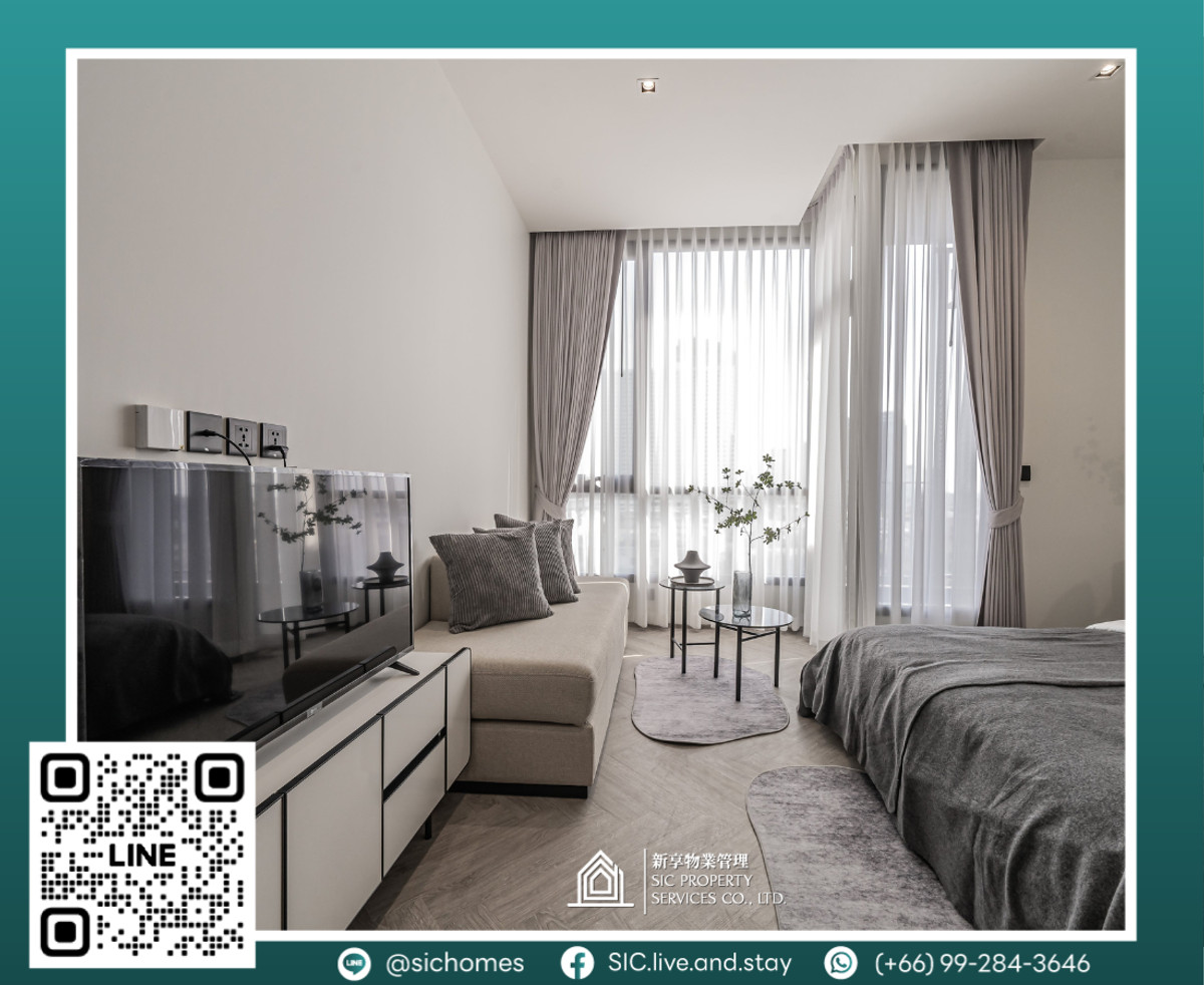 For rent✨ Chapter Charoennakhon-Riverside✨ Studio, fully furnished, river view💕