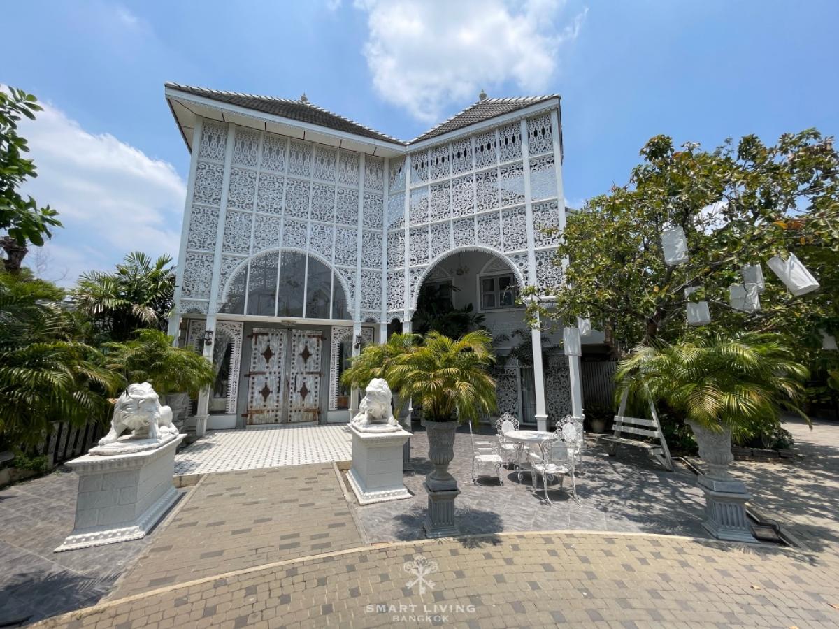 ขายบ้านหรูริมแม่น้ำเจ้าพระยา ปทุมธานี ที่ดินขนาดใหญ่ หน้ากว้าง เหมาะลงทุน ทำโรงแรม ร้านอาหาร หรือธุรกิจริมแม่น้ำ