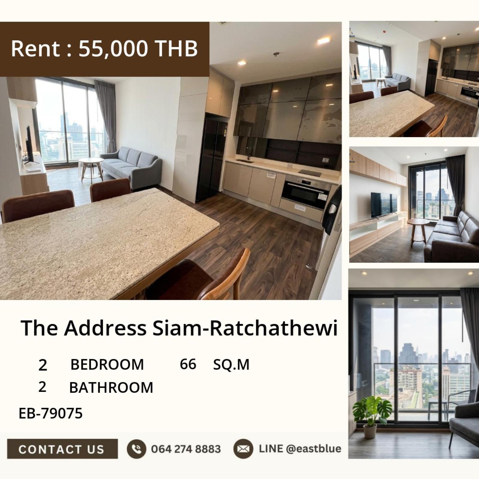 02/10/2026, For Rent The Address Siam-Ratchathewi 2-Bed near BTS Ratchathewi 55,000 THB ✨ 0642748883 02/10/2026, For Rent The Address Siam-Ratchathewi 2-Bed near BTS Ratchathewi 55,000 THB ✨ 0642748883