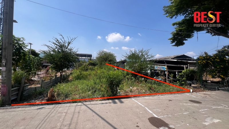 Empty land for sale in Lak Hok, Mueang Pathum, near the BTS station, Soi Charoenphon, beautiful and cheap, suitable for building a house and apartment. – รูปที่ 3