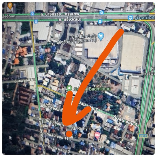 Good location land for sale, Soi Tonson, Chaengwattana area, Pak Kret, close to pink line train – รูปที่ 2