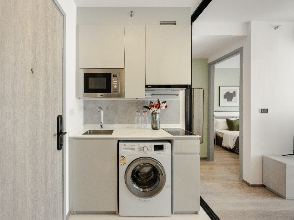 () 1 Bedroom Plus Simplex For Rent! size 35 sq.m. Special Price 25,000 THB/month* at SOHO Bangkok - Ratchada – รูปที่ 2
