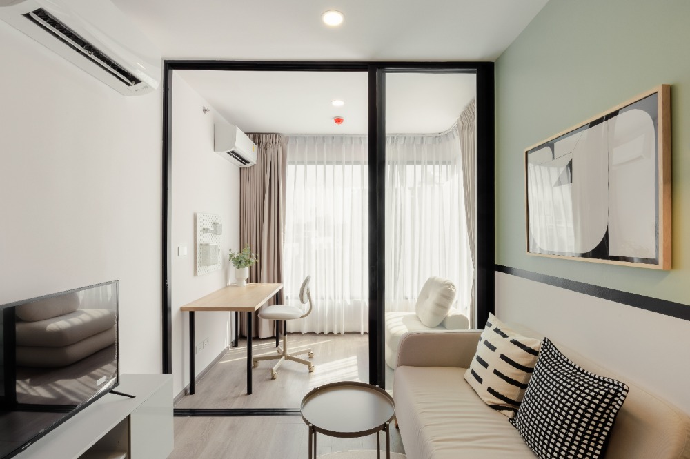 () 1 Bedroom Plus Simplex For Rent! size 35 sq.m. Special Price 25,000 THB/month* at SOHO Bangkok - Ratchada – รูปที่ 4
