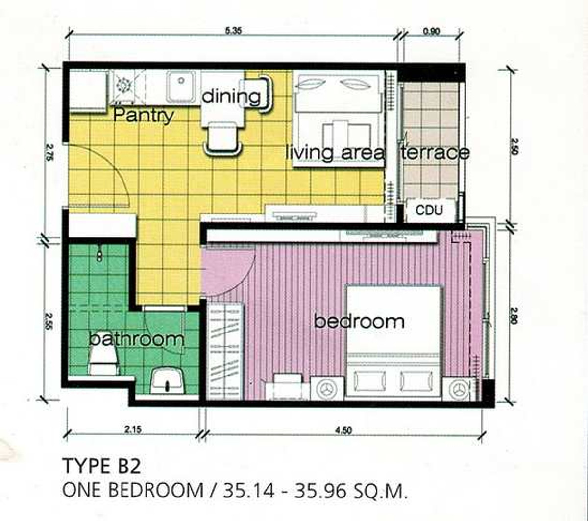 ห้องแต่งสวย วิวสวน ร่มรื่น เฟอร์ครบ – รูปที่ 2