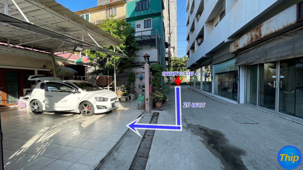 ขายที่ดิน 107 ตรว. ถนนพระราม4 ตารางวาละ 290,000.-บาท  เข้าซอย20เมตร ใกล้แยกพระโขนงม.พร้อมสิ่งปลูกสร้าง 2 หลัง           – รูปที่ 2