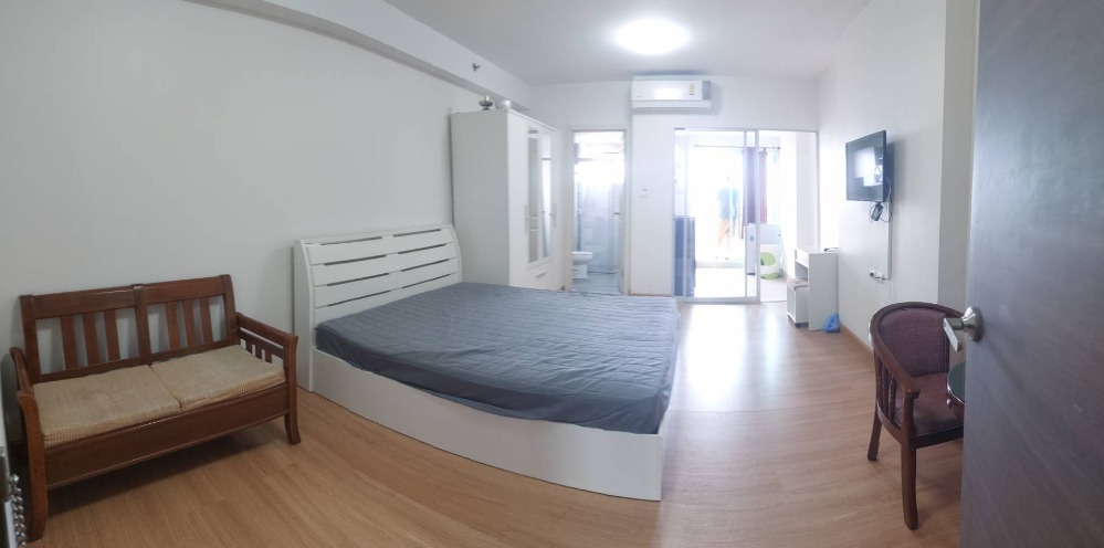 Condo for sale, Supalai City Resort Rayong, Studio room , not hot room, sea view, zone in the middle of the building, fully furnished.