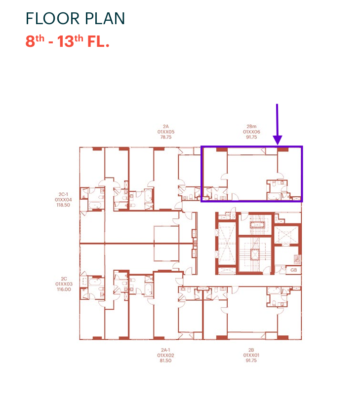 ขาย Via Ari 91.75 ตร.ม 2 ห้องนอนชั้น 8 – รูปที่ 3