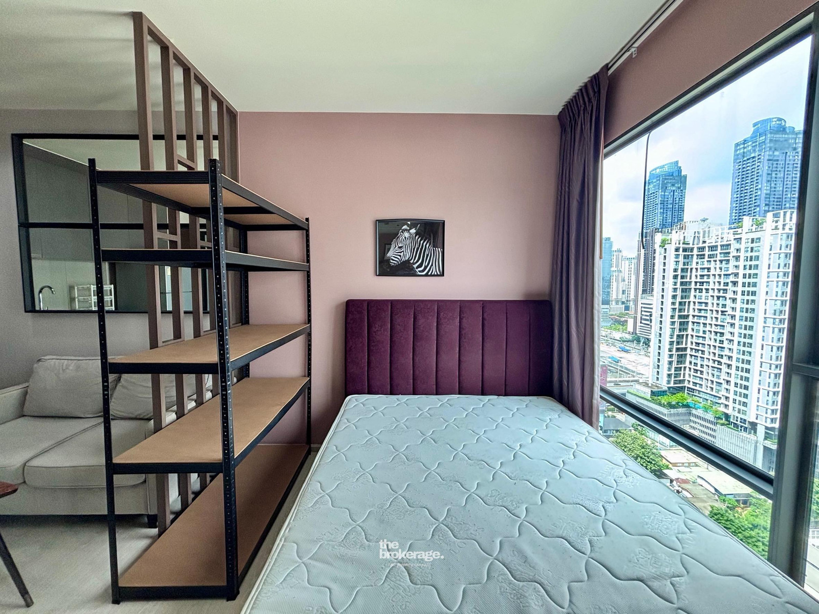 For rent! Condo Rhythm Asoke (Rhythm Asoke), studio, 1 bathroom, 24 sq m, 13,000 baht, contact Line: @thebrokerage – รูปที่ 4