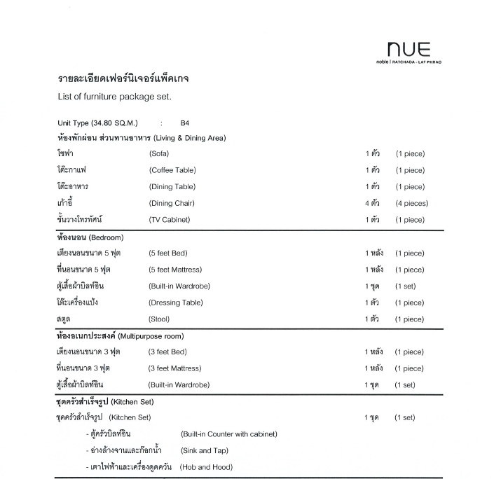 Rent/Sale NUE NOBLE RATCHADA-LADPRAO 24 Floor. - Price Discount !!!! – รูปที่ 3