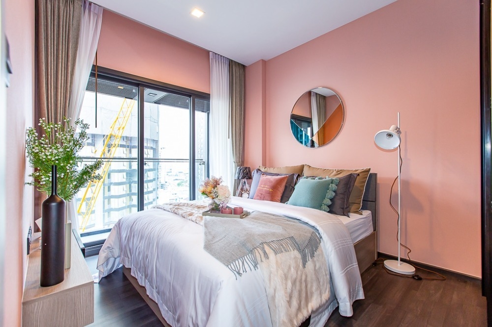 S-LAS122 Condo for sale, The Line Asoke-Ratchada, 18th floor, size 35 sq m., 1 bedroom, 1 bathroom, 5.511 million 064-959-8900