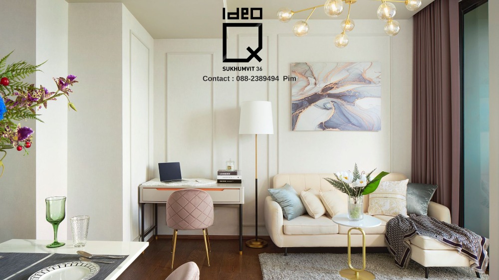 Ideo Q Sukhumvit 36 1 bed plus 46 ตรม. วิวหลักล้าน ราคาเพียง 7.89 พร้อมข้อเสนอพิเศษอีกมากมาย ติดต่อ ฝ่ายขาย 088-2389494 พิม