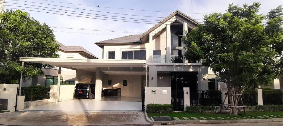 Single house, Bangkok Boulevard Ram Inthra Watcharapol, beautiful with 7 bedrooms, 6 water along the Chatchotot Expressway