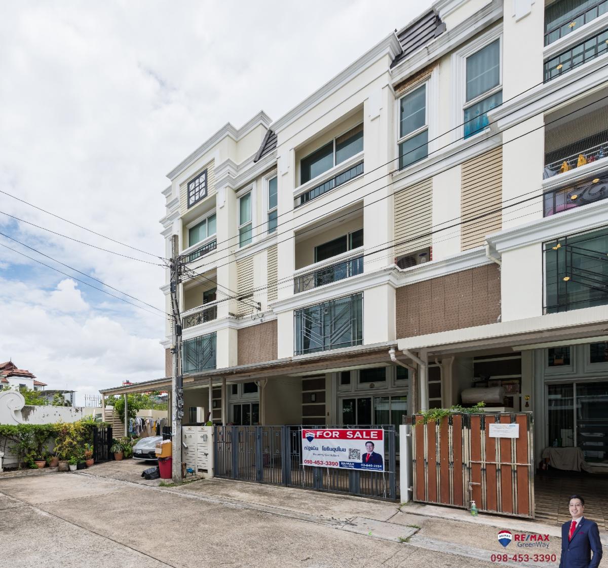 (📍มาใหม่! ) เบลเลอวิลล์ TownHome /Home Office รูปแบบเฟรนช์ โคโลเนียล พื้นที่ใช้สอย 189 ตารางเมตร พระรามสอง ซ.18 แทบจะติดกับ โรงพยาบาลบางปะกอก 9 อินเตอร์เนชั่นแนล พระรามสอง(Belleville Rama2-Suksawat) – รูปที่ 3