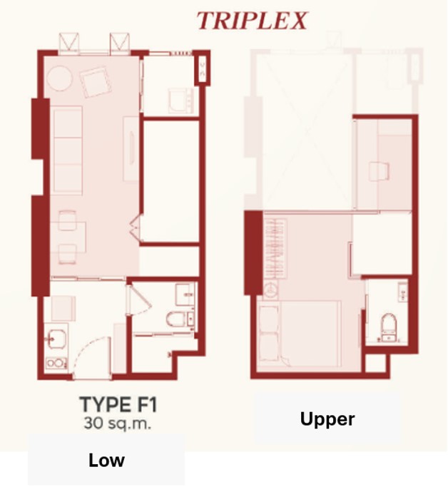 🇹🇭 🔥 Aspire ห้วยขวาง โควต้าต่างชาติ 2 Bed, 1Bed, 1 Bed Plus, 1 Bed Triple & แพลนสวย ทำเลดีเยี่ยม🔥 – รูปที่ 3