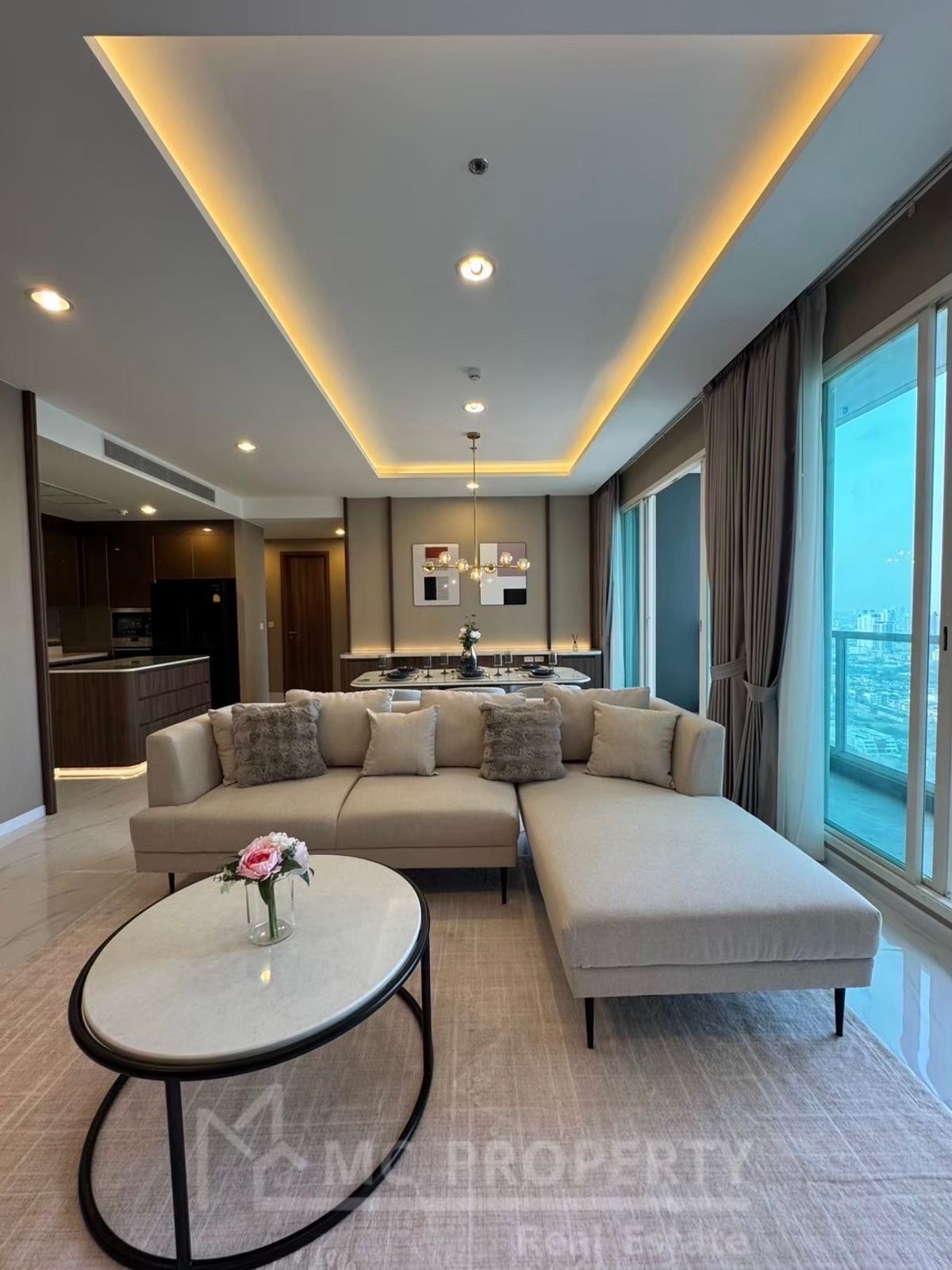 Menam Residences Condominium 4bedroom 130sqm 30fl++  for rent only 150,000 please contact 0816878954