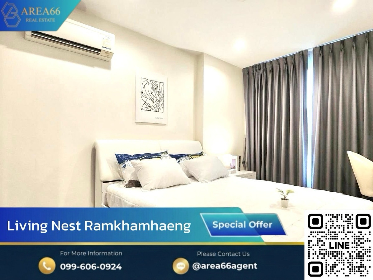 🔥Beautiful room, completely finished, ready to move in, good location like this is hard to find. Living Nest Ramkhamhaeng