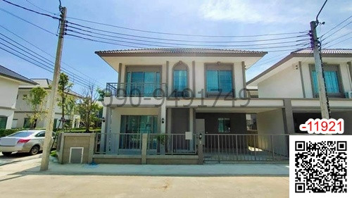 Semi-detached house for rent in the Sena Village Wongwaen-Bang Bua Thong project, next to the main road. Semi-detached house for rent in the Sena Village Wongwaen-Bang Bua Thong project, next to the main road.
