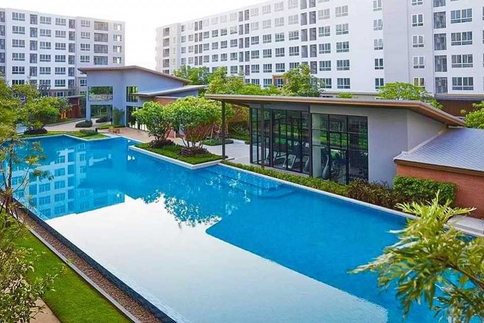 Condo for sale, D Condo Nim Chiang Mai, size 30 sq m., near Central Festival Chiang Mai, 5th floor, outside view. – รูปที่ 4