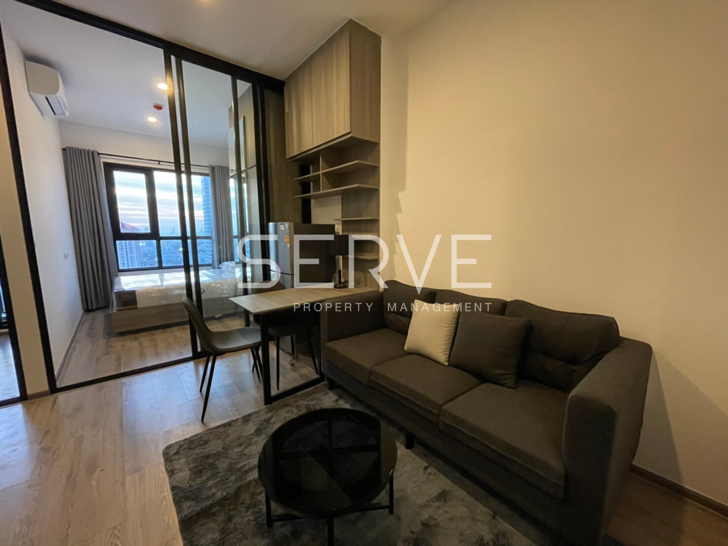 🔥Hot Price 17K🔥- 1 Bed Plus+ 31.41 sq.m. Super High Fl. 45+ Good Location BTS ON Nut 650 m. at KnightsBridge Prime Onnut Condo / For Rent