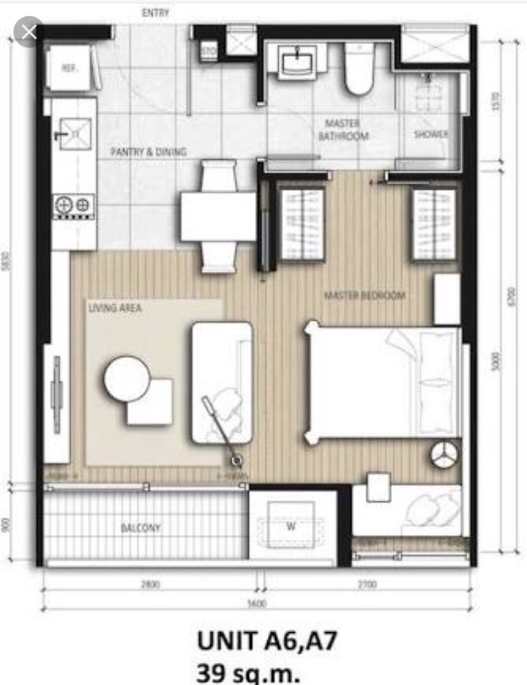 For rent Nara Nine Condominium, ready to move in, has washing machine, 24,000 per month. – รูปที่ 3