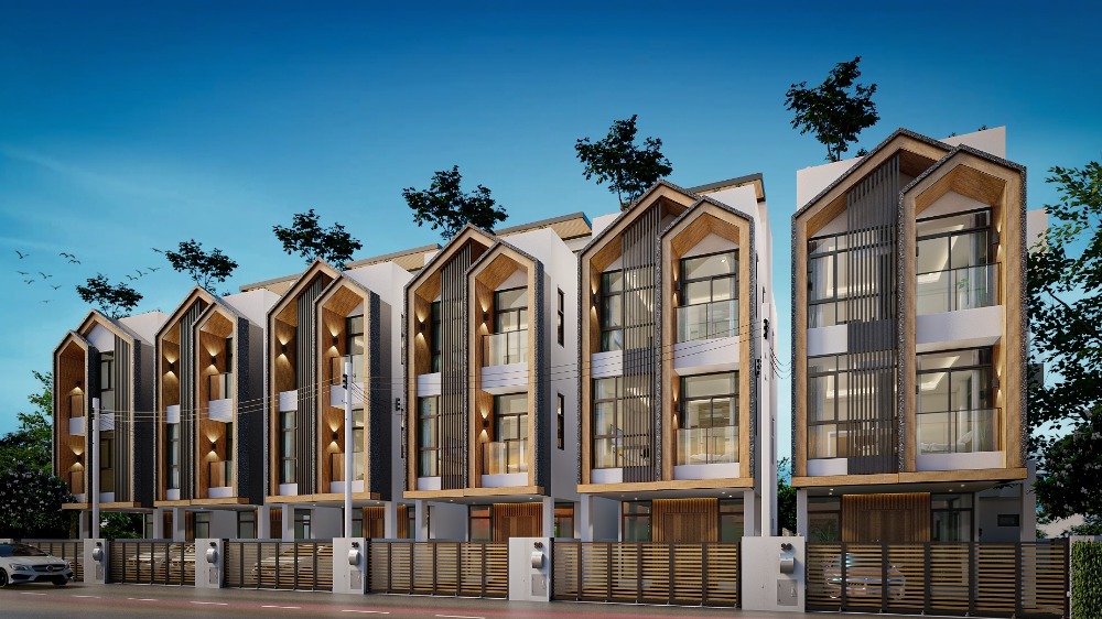 Baan Huai Khwang, new project in Huai Khwang, in the heart of the city, near the MRT Huai Khwang, near the expressway.