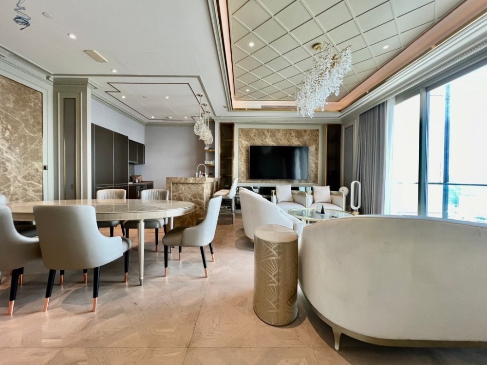 ♦ Modern Luxury style ♦ 20+ Floor, Chao Phraya River view | 2 bedrooms 151.71 sq.m. | Condominium next to Chao Phraya River, Icon siam, BTS Charoen Nakhon.
