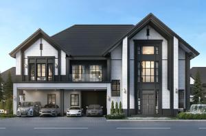 ● Type Oxburgh ● บ้านเดี่ยว 2 ชั้น 5 ห้องนอน | 123.40 ตร.ว. 580.00 ตร.ม. | ใกล้ Concordian International School 2 นาที, Mega Bangna 3 นาที