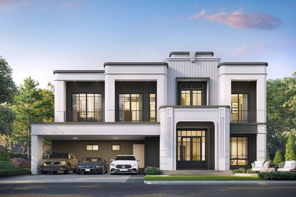 ● Modern Art Deco ● บ้านเดี่ยว 2 ชั้น 4 ห้องนอน | 105.60 ตร.ว. 340.00 ตร.ม. | เศรษฐสิริ​ วงแหวน​-จตุโชติ | ใกล้ รร.นวมินทราชูทิศ เบญจมราชาลัย 3 นาที, Fashion Island 9 นาที