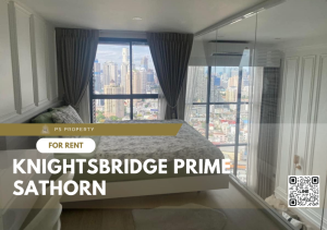 For rent 📣 Knightsbridge Prime Sathorn 📣 DUPLEX room, furniture, complete electrical appliances, near BTS Chong Nonsi.