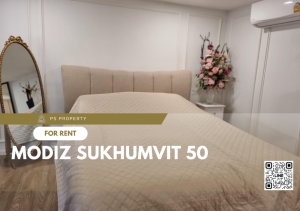 ให้เช่า 📣 MODIZ Sukhumvit 50 📣 ห้อง DUPLEX เฟอร์นิเจอร์ เครื่องใช้ไฟฟ้าครบ ใกล้ BTS อ่อนนุช