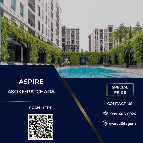 🔥 For sale!! Condo Aspire asoke-ratchada
