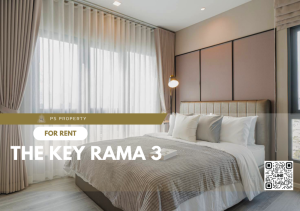 ให้เช่า 📍 The Key Rama 3 📍 2 ห้องนอน ตกแต่งสวยครบพร้อม เฟอร์นิเจอร์และเครื่องใช้ไฟฟ้าครบ