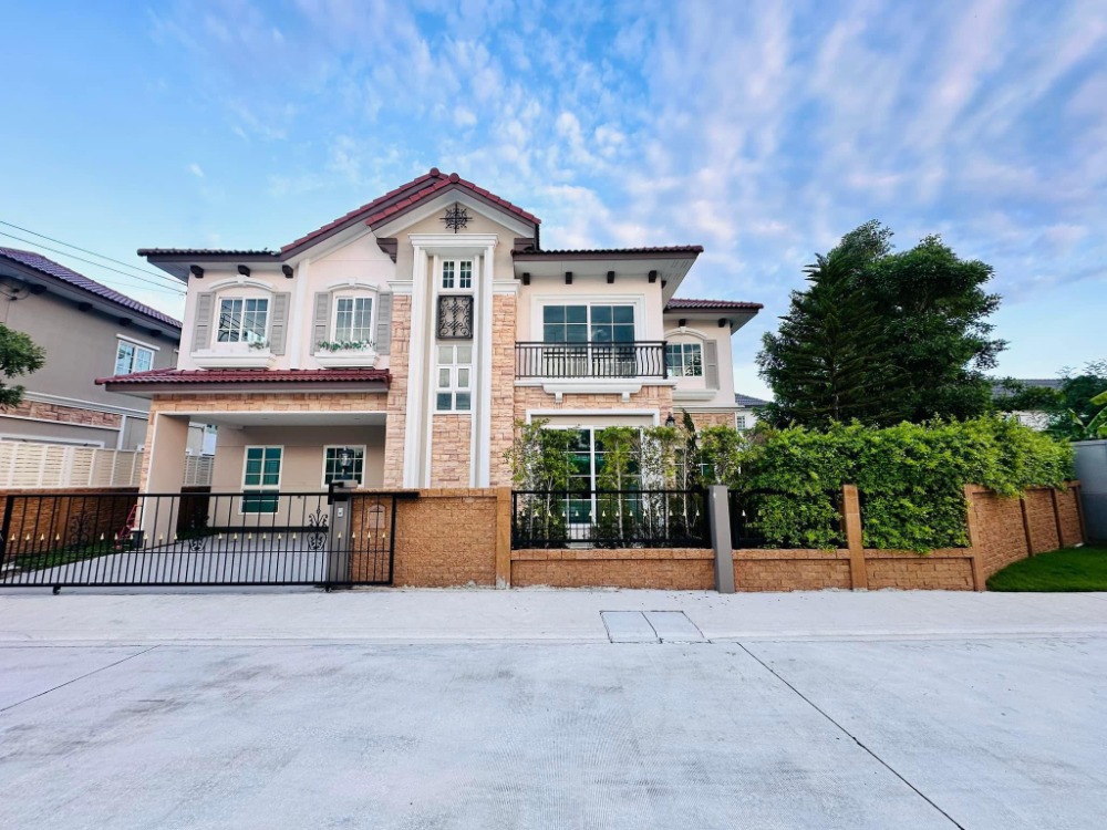 ● Italian Style ● Single house 2 storey 4 beds | 72.50 sq.w. 181.00 sq.m. | near WongwaenCenter 5 mins, The Explace Mall 6 mins, The Mall Bangkhae 9 mins