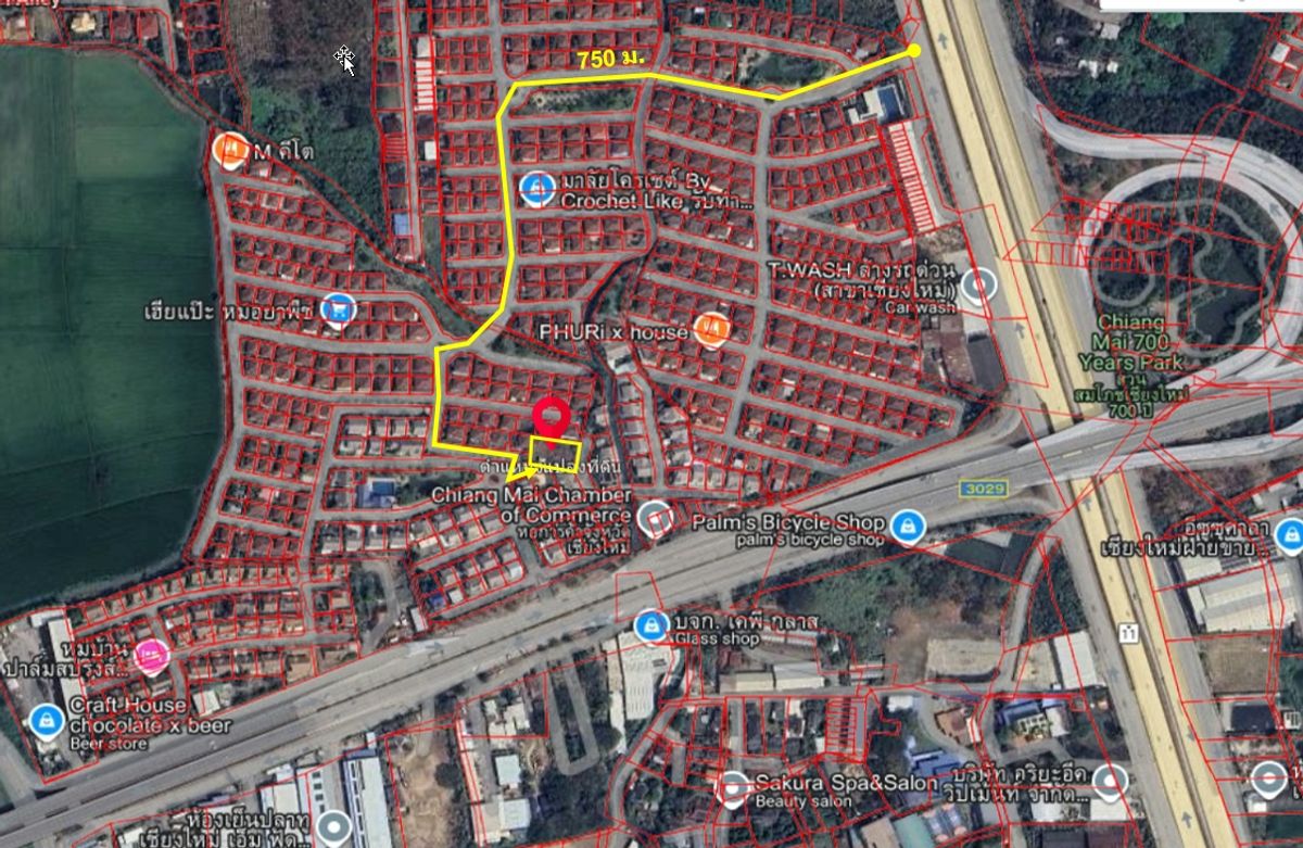 Vacant land in The Urbana 1 project near Don Chan Intersection, Chiang Mai – รูปที่ 2