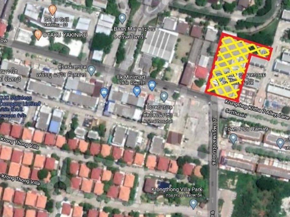 ● Best Price ● ที่ดินพร้อมอาคารสำนักงานและโกดัง กรุงเทพกรีฑา | 700 ตร.ว. อาคาร 4 ชั้น | ใกล้ The Nine, The Mall บางกะปิ, โรงพยาบาลสมิติเวช ศรีนครินทร์, มหาวิทยาลัย ABAC