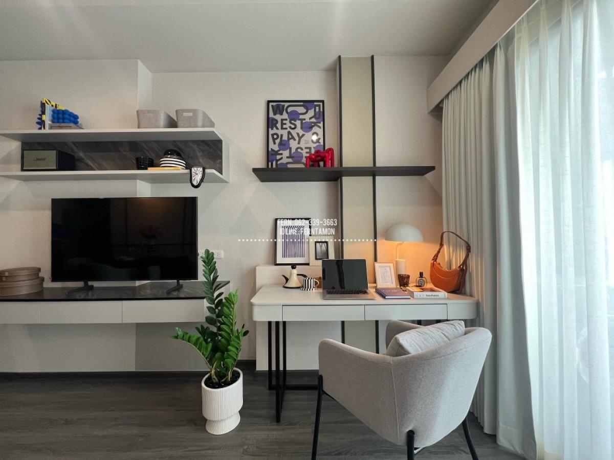 🔥𝙃𝙊𝙏 𝘿𝙀𝘼𝙇 1 ห้องนอน ขนาด 34 ตรม. ชั้นสูง Ideo Sukhumvit-Rama 4 ใกล้ BTS พระโขนง โทร.062-339-3663