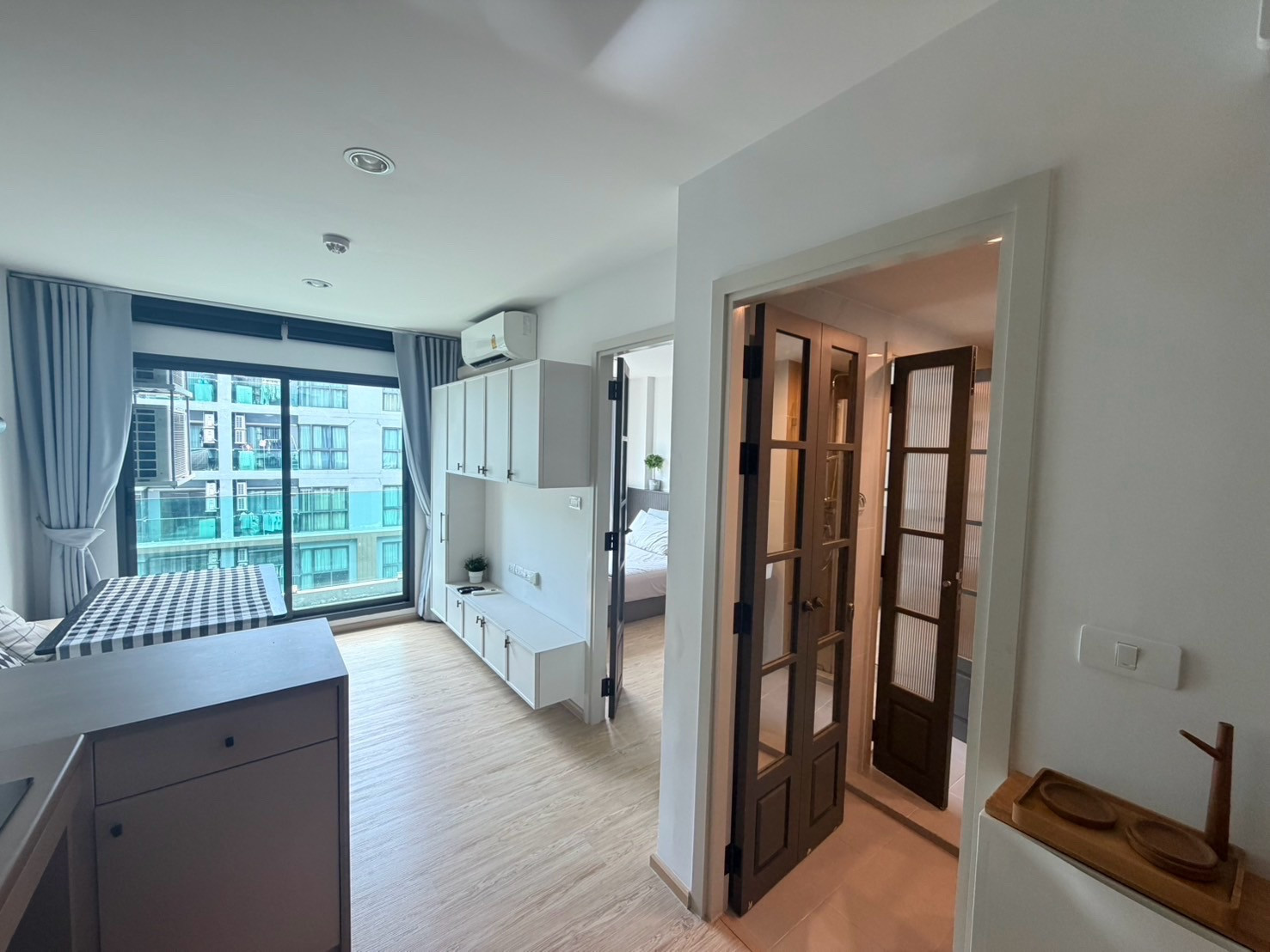 Condo for rent, The Excel Hideaway Sukhumvit 50, BTS On Nut, for rent 13,500 baht, 1 bedroom, 1 bathroom, 30 sq m, 7rd floor, furniture and appliances Condo for rent, The Excel Hideaway Sukhumvit 50, BTS On Nut, for rent 13,500 baht, 1 bedroom, 1 bathroom, 30 sq m, 7rd floor, furniture and appliances
