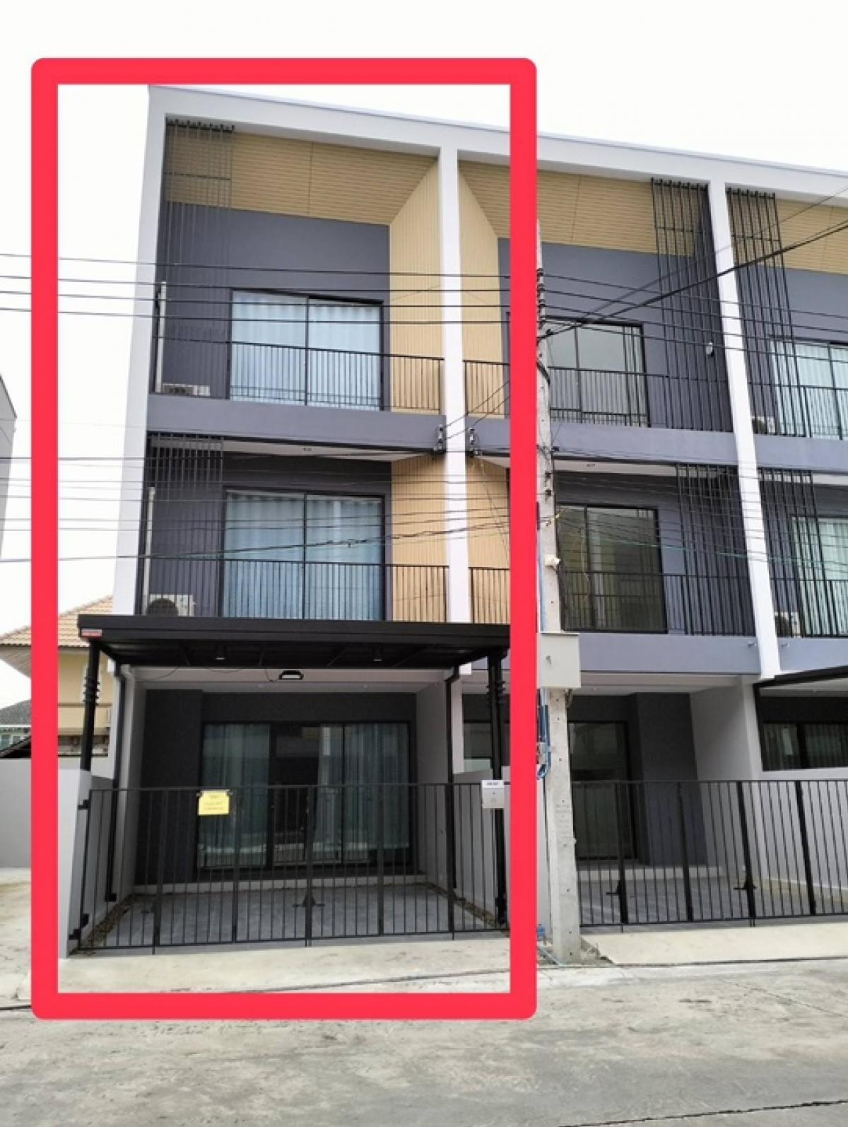 🏠🩷 ให้เช่า หมู่บ้าน นลิน อเวนิว พลัสรามอินทรา-มีนบุรี ทาวโฮม3ชั้น 