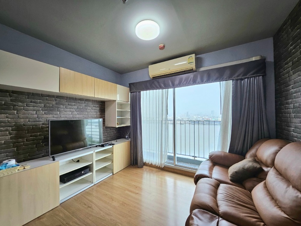 For sale: Riverfront 2 bedroom, 2 bathroom condo at Chapter One Modern Dutch, next to the Chao Phraya River. River view room, see Rama 9 Bridge, fully furnished, with 3 air conditioners. – รูปที่ 4