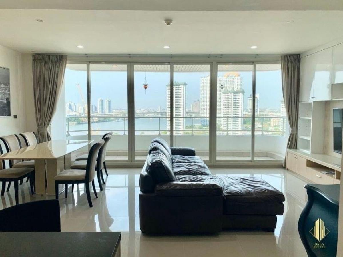Watermark Chaophraya 3 bedroom 145sqm towerB river view fully furnished for rent only 60,000 please contact 0816878954