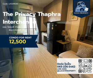 For Rent 🏙️The Privacy Thaphra Interchange 🛌 1bed 26 Sq.m 🚝 BTS Thaphra