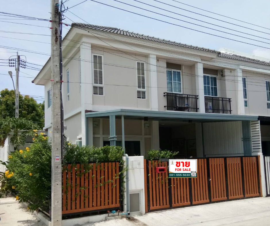 The Connect 52 Bangna-Suvarnabhumi project, corner house, lots of space, ready to move in!! Ruea Bin Market location