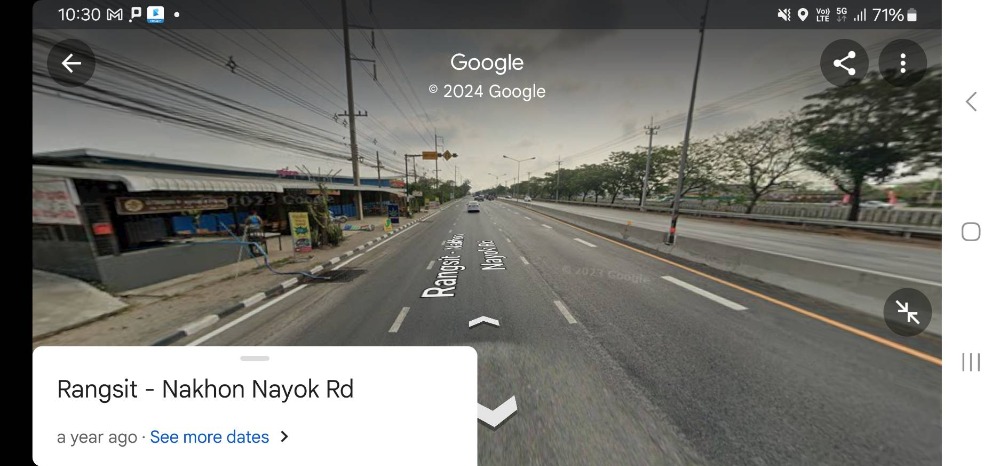 Land for sale, Khlong 11, next to the main road Rangsit-Nakhon Nayok, 9.5 rai. – รูปที่ 2
